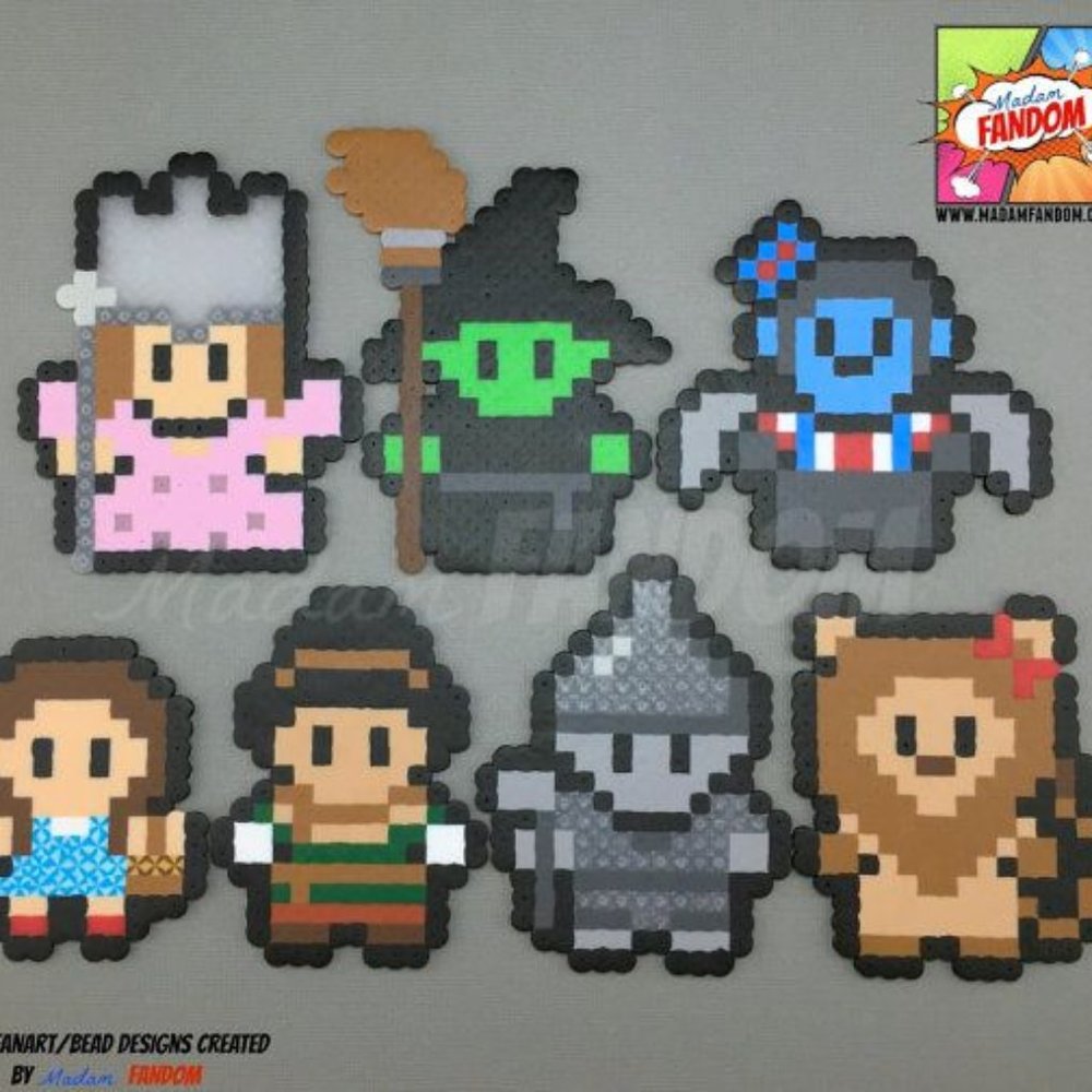 wizard of oz perler bead magnets